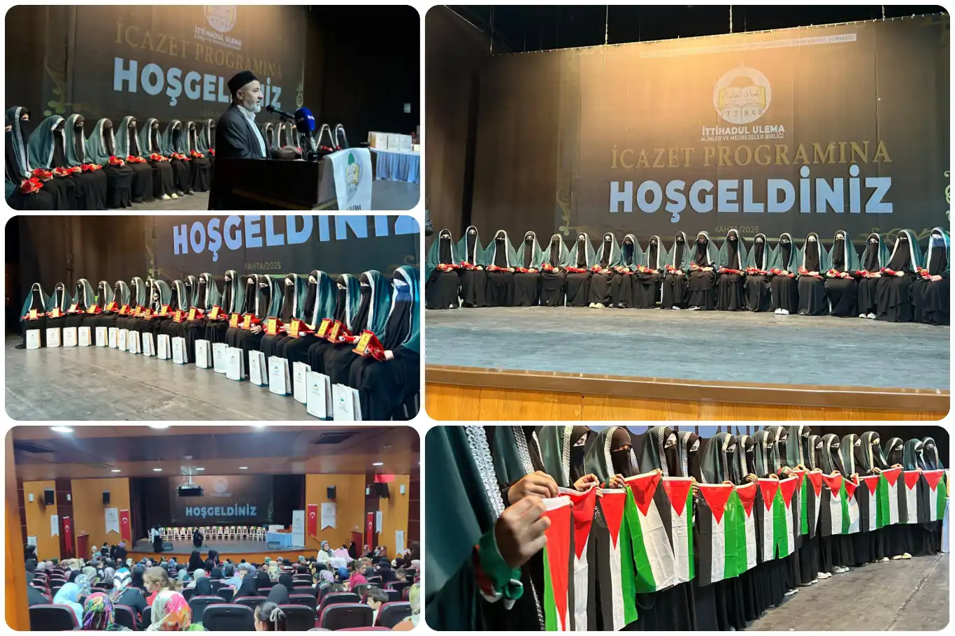 Kahta’da medrese eğitimini tamamlayan 25 kız öğrenci icazet aldı Kahta’da medrese eğitimini tamamlayan 25 kız öğrenci icazet aldı