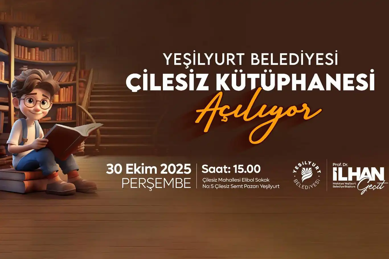 Malatya'da "Çilesiz Kütüphanesi" 30 Ekim'de açılıyor Malatya'da "Çilesiz Kütüphanesi" 30 Ekim'de açılıyor