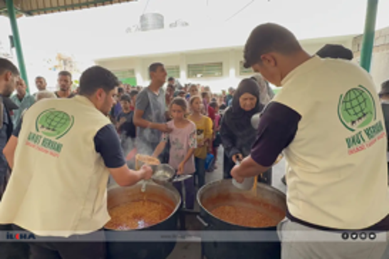 Bi alîkarîya qasî 192 milyon Lîreyî ji Xezzeyê re bûn hêvî