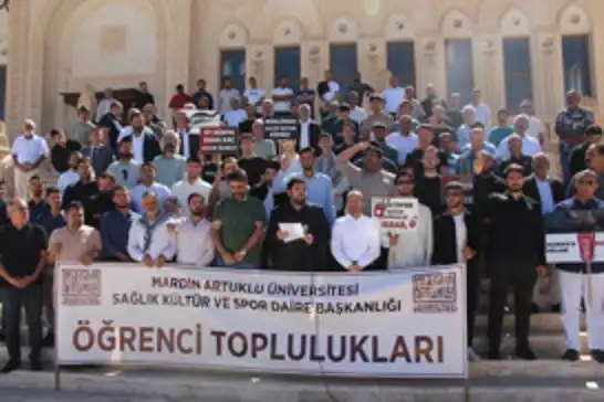 Mardin’de öğrenci topluluklarından Sumud Filosu’na destek