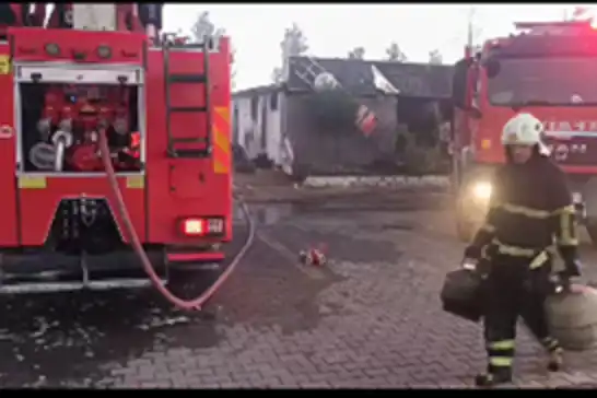 Yangın benzinliğe sıçramadan söndürülerek faciadan dönüldü