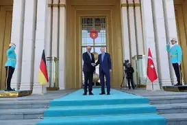 Almanya Başbakanı Merz Cumhurbaşkanlığı Külliyesinde