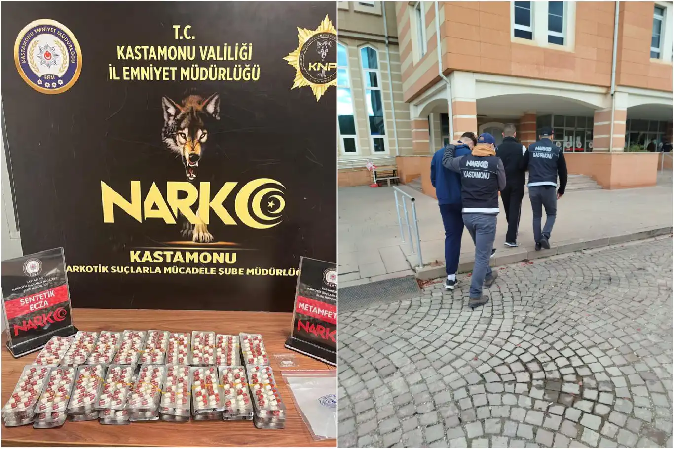 Kastamonu’da bin 56 adet sentetik ecza hapı ele geçirildi Kastamonu’da bin 56 adet sentetik ecza hapı ele geçirildi