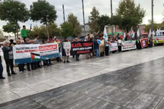 Sakarya'da Gazze ve Sumud Filosu için yürüyüş