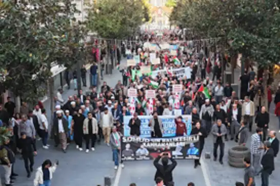 Balıkesir'den Gazze'ye destek yürüyüşü