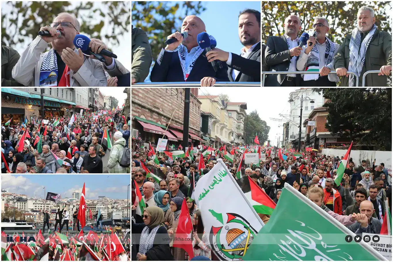 Thousands rally across Türkiye in solidarity with Gaza, backing the Global Sumud Flotilla