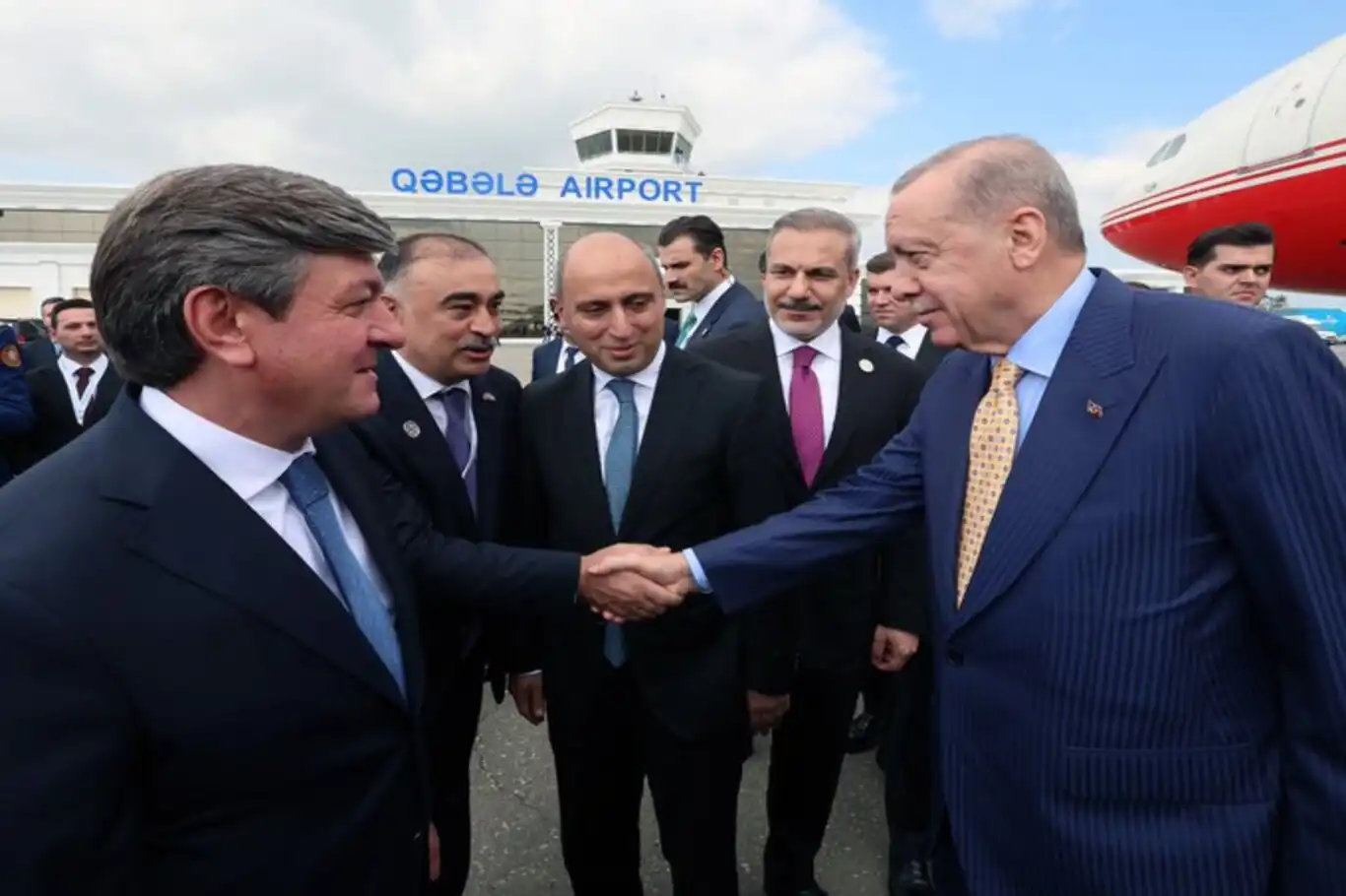 President Erdoğan arrives in Azerbaijan for 12th Turkic States Summit