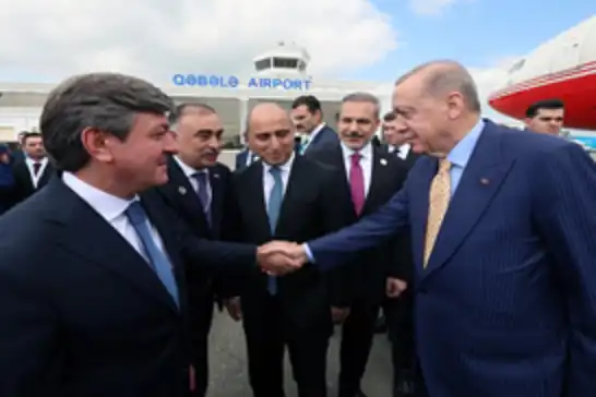 President Erdoğan arrives in Azerbaijan for 12th Turkic States Summit