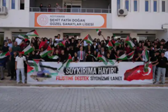 Adıyaman’da tüm okullarda Filistin için farkındalık etkinliği gerçekleştirildi