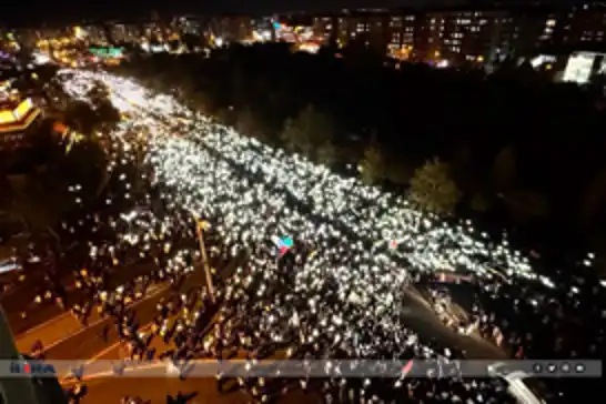 هزاران نفر از مردم دیاربکر در راهپیمایی برگزار شده در سالگرد طوفان اقصی شرکت کردند