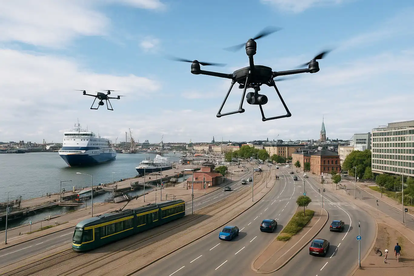 Yapay zekâ destekli dronelar Helsinki’nin trafik yoğunluğunu havadan çözecek Yapay zekâ destekli dronelar Helsinki’nin trafik yoğunluğunu havadan çözecek