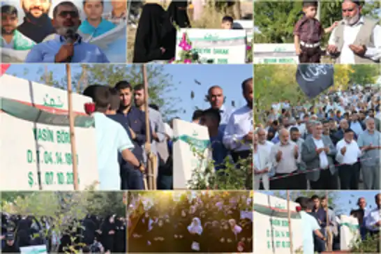 6-8 Ekim şehitleri şehadetlerinin sene-i devriyesinde kabirleri başında anıldı