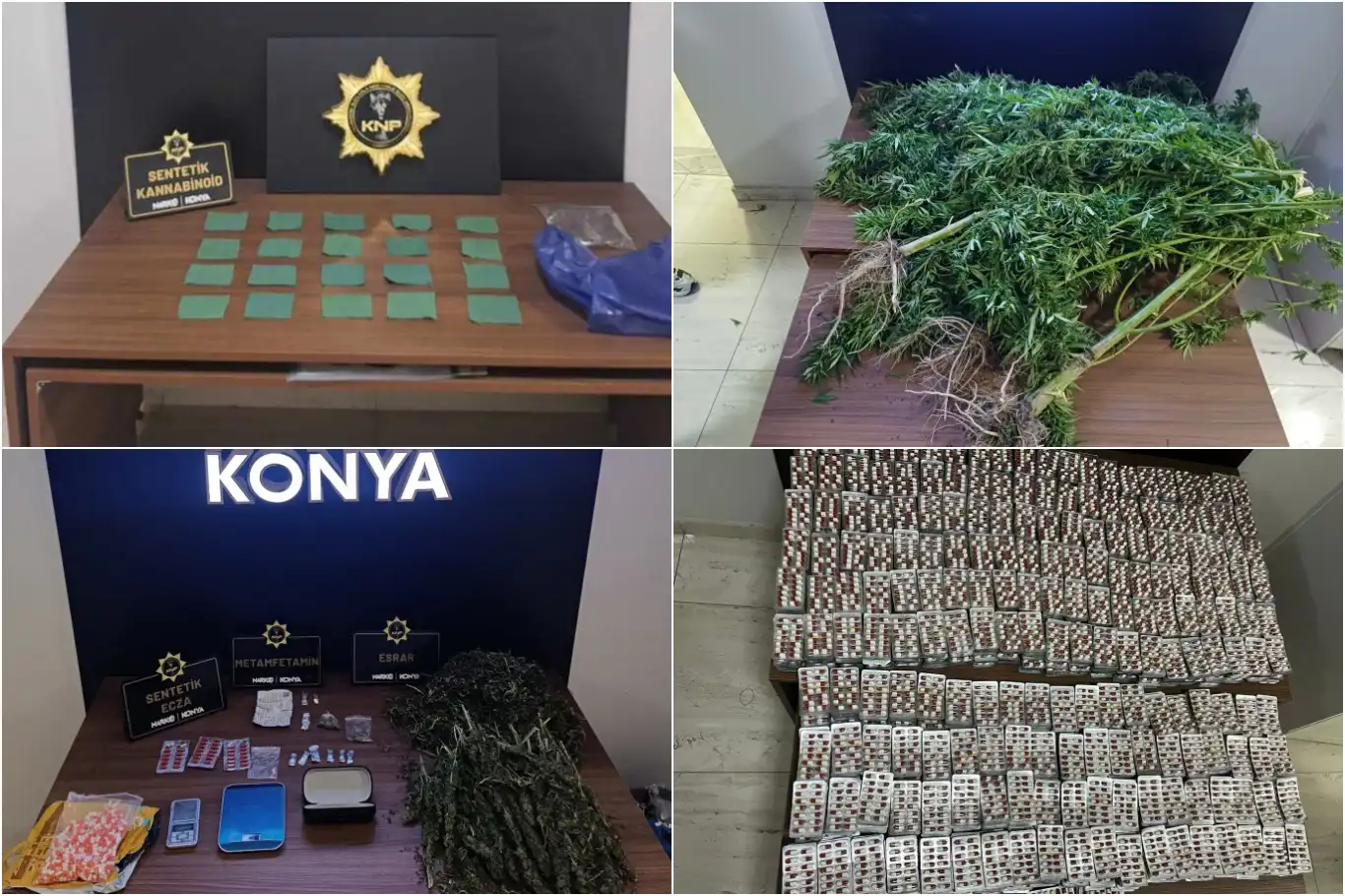 Konya’da uyuşturucu satıcılarına ağır darbe: 282 kişi tutuklandı Konya’da uyuşturucu satıcılarına ağır darbe: 282 kişi tutuklandı