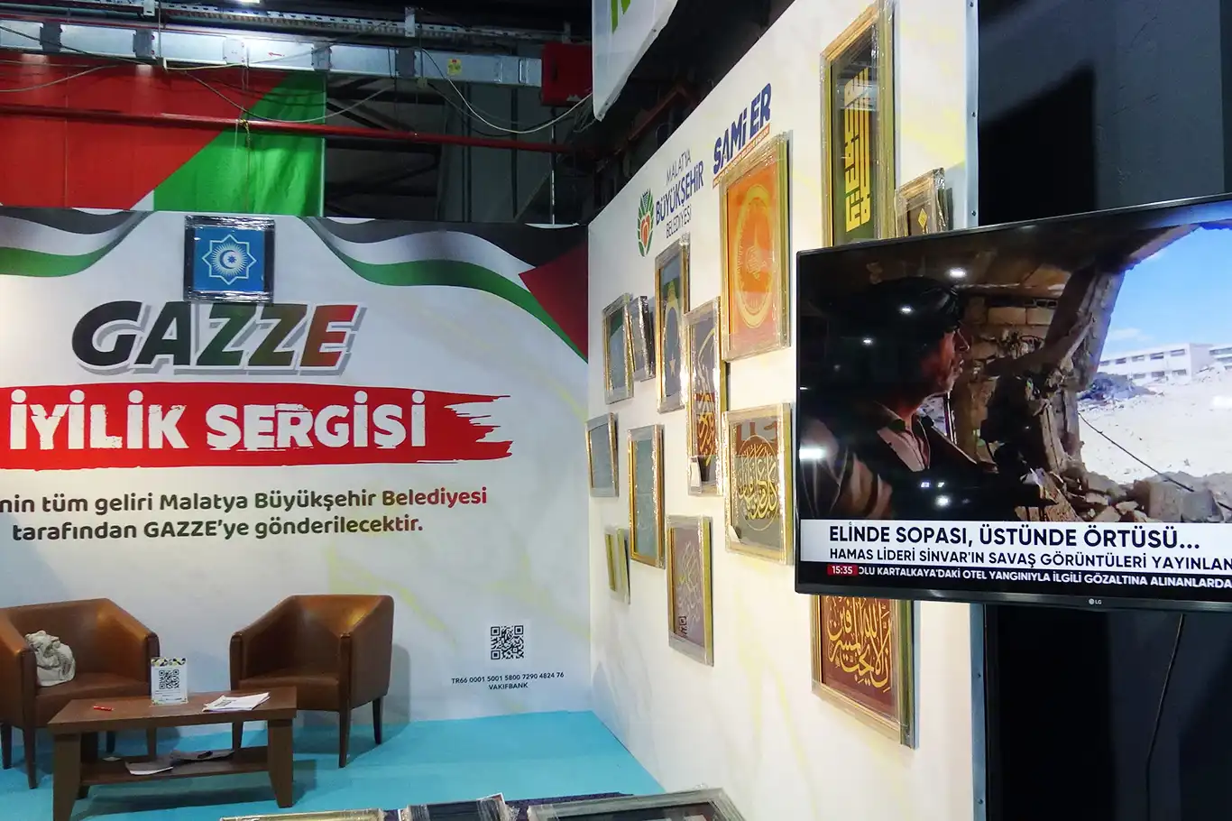 Malatya kitap fuarında Gazze'ye anlamlı destek Malatya kitap fuarında Gazze'ye anlamlı destek