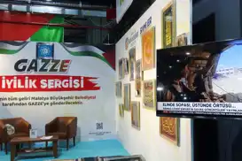 Malatya kitap fuarında Gazze'ye anlamlı destek