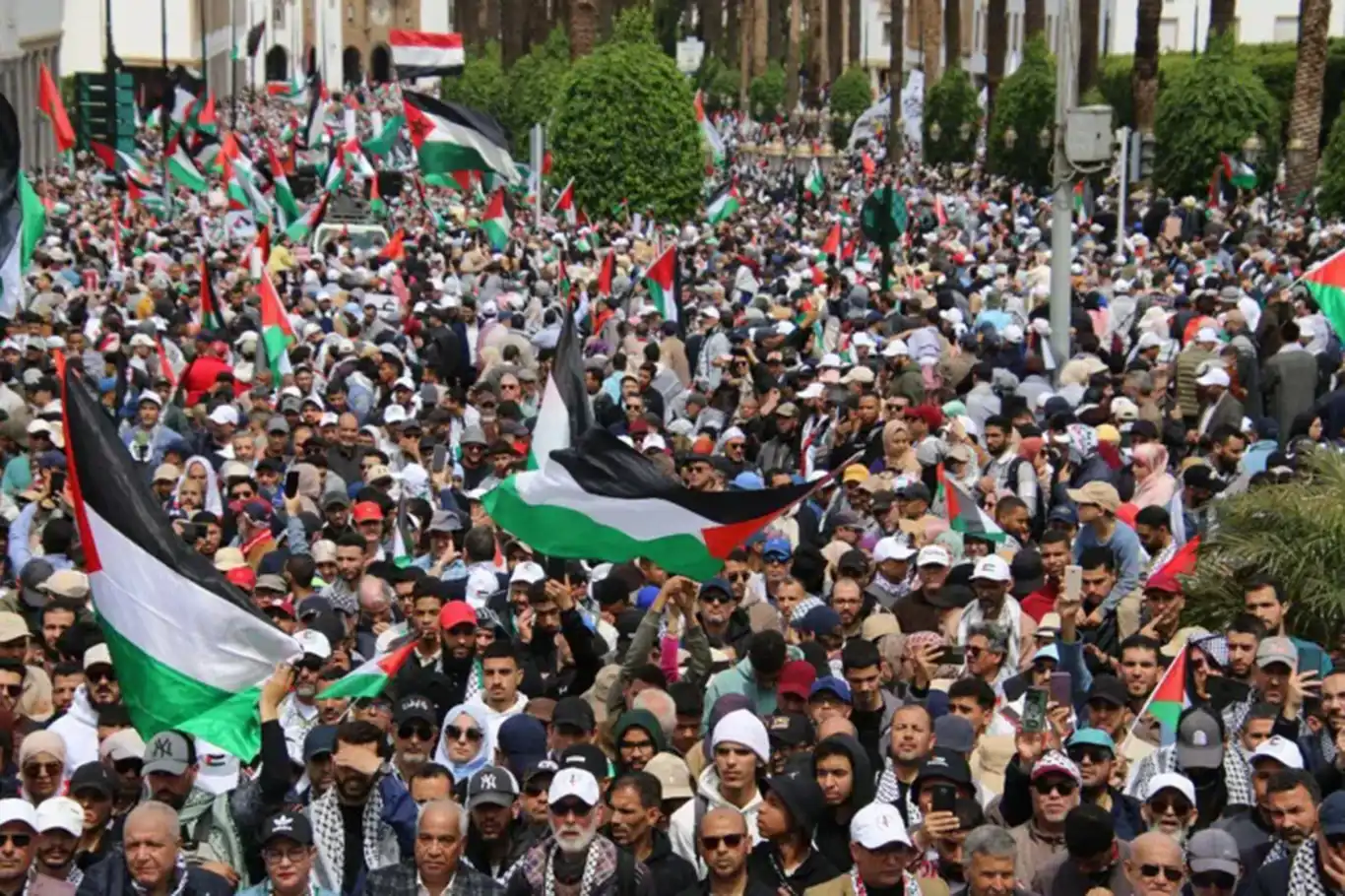 Morocco: Hundreds protest in Tangier against Israeli blockade on Gaza