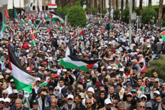 Morocco: Hundreds protest in Tangier against Israeli blockade on Gaza
