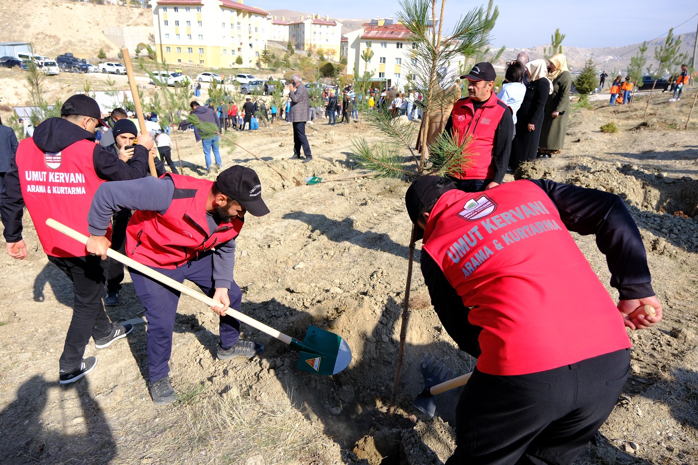 Umut Kervanı Van’da fidan dikim etkinliğine destek verdi