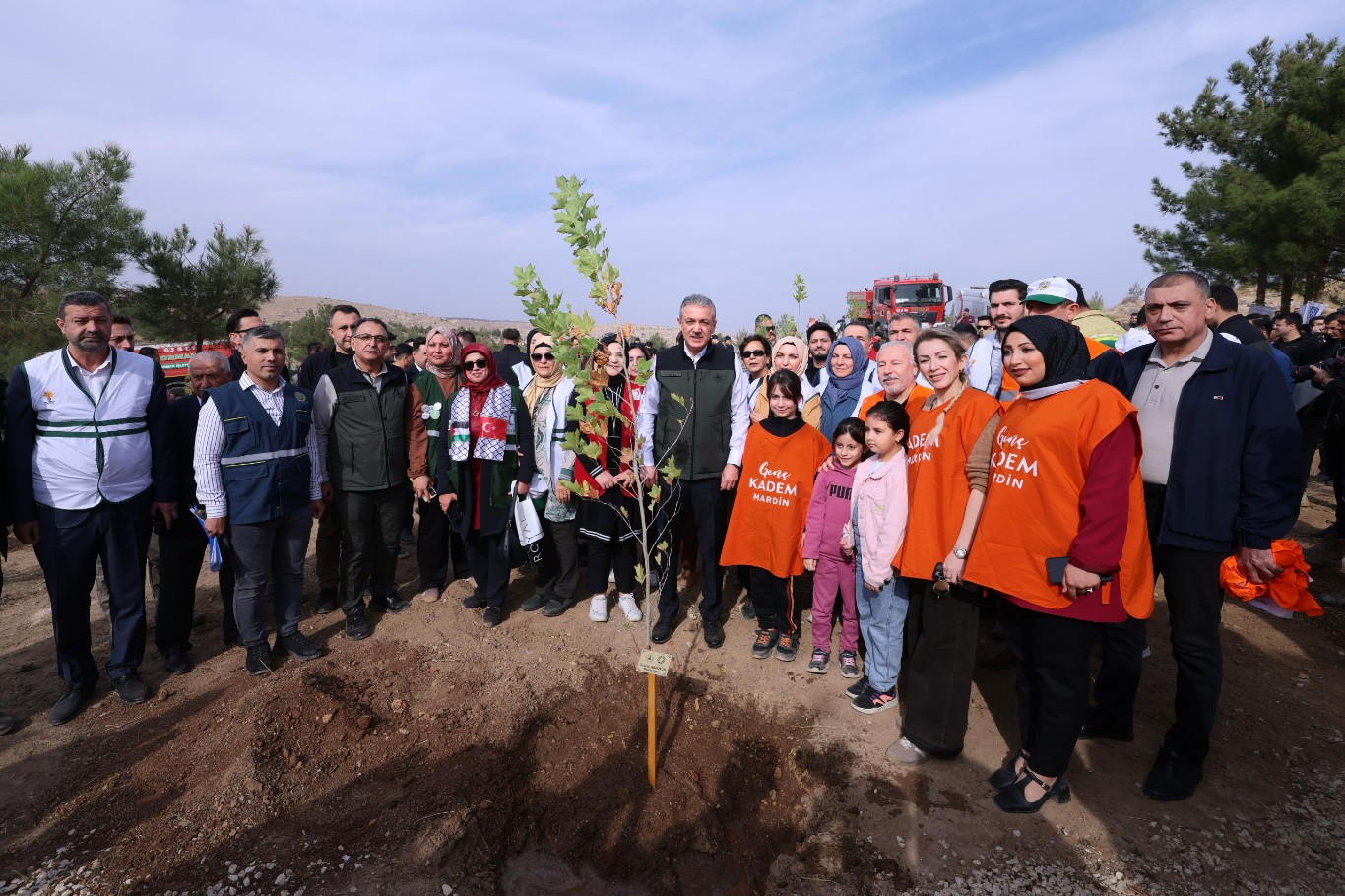 Mardin’de "Geleceğe Nefes" temasıyla 5 bin fidan toprakla buluştu