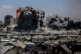 الاحتلال الصهيوني يشن مجدداغارات عنيفة شمال غزة