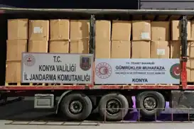 Konya’da kaçakçılık operasyonu: 12 bin 920 kilogram kaçak tütün ele geçirildi