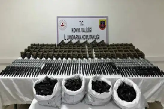 Konya’da kaçak silah operasyonu