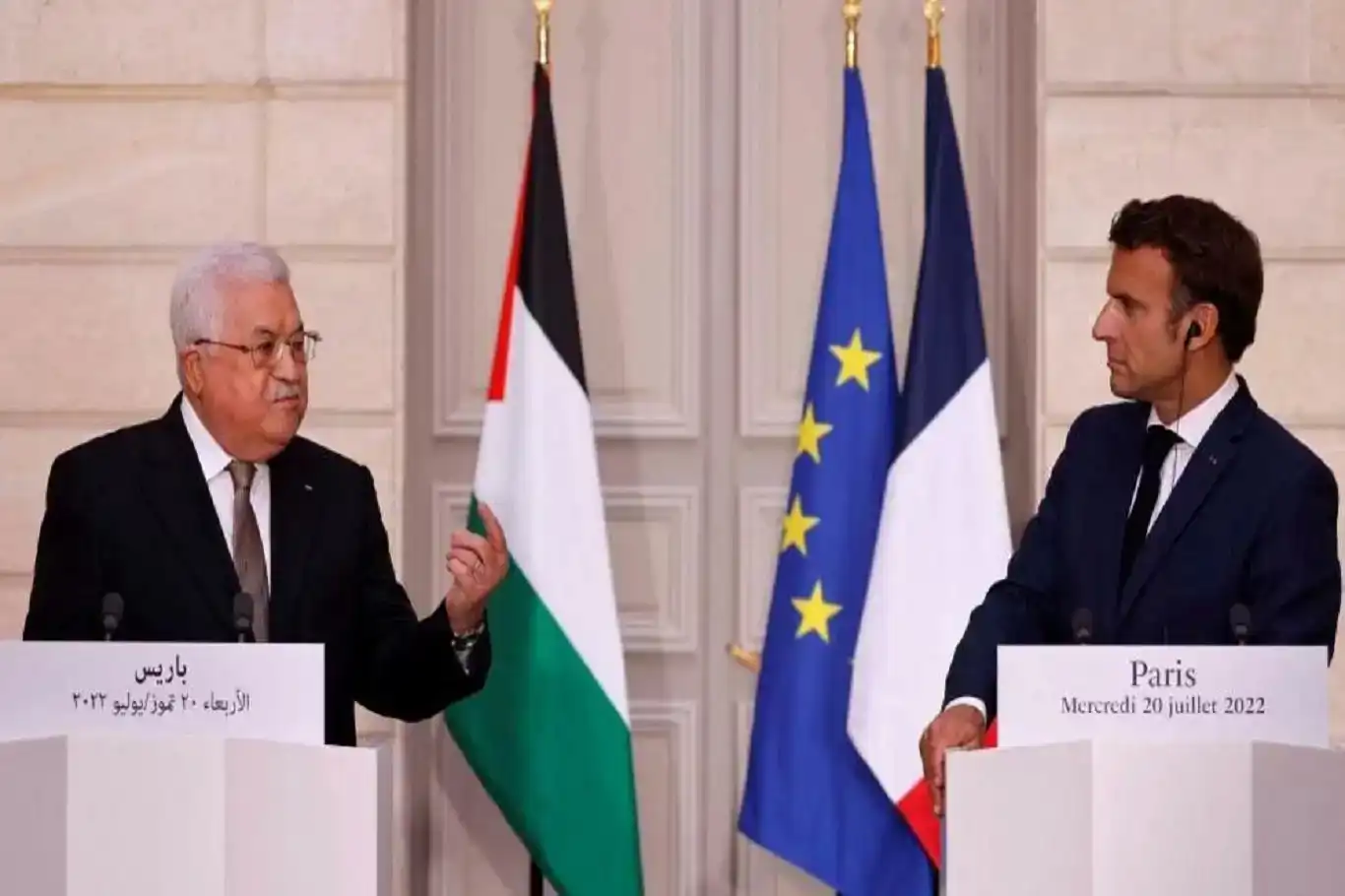 Macron and Abbas announce plan for Palestinian constitutional reform amid deep public distrust