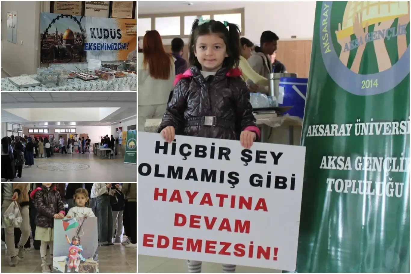 Aksaray'da Filistin’e destek kermesi