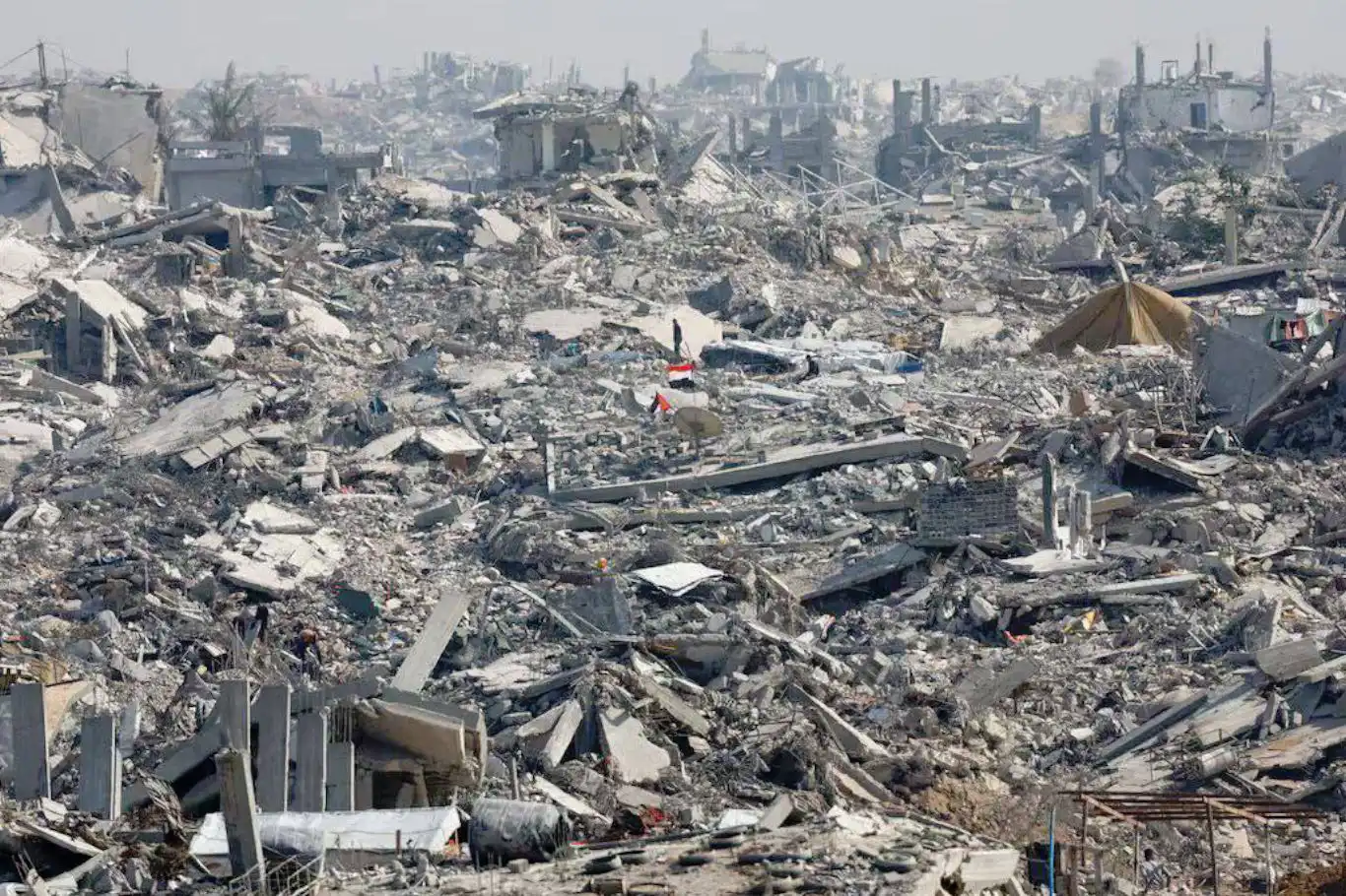 حجم الدمار في مجزرة غزة بدعم من الولايات المتحدة والغرب