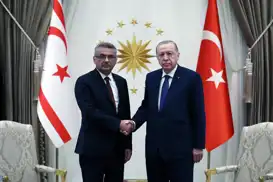 Turkish President Erdoğan hosts TRNC President Erhürman in Ankara