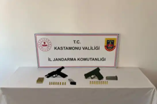 Kastamonu’da ruhsatsız silah operasyonu: 2 gözaltı