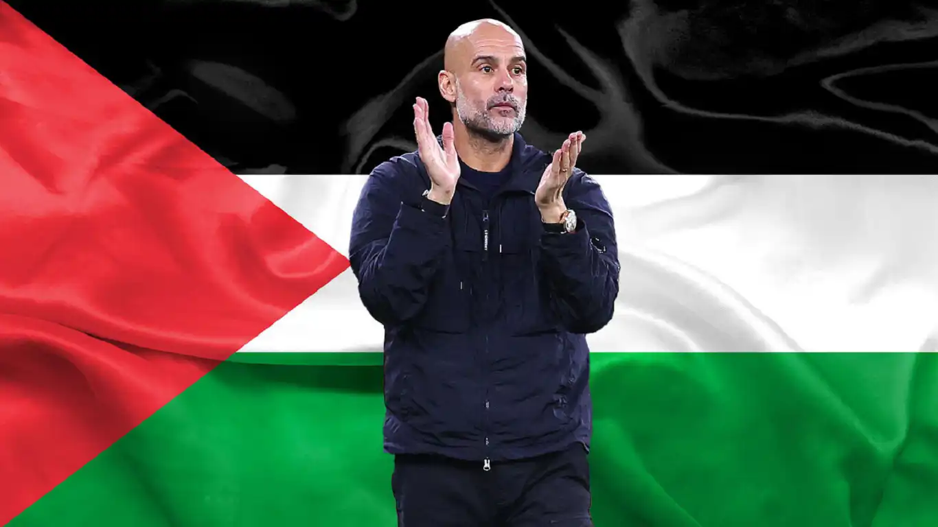 مباراة خيرية تجمع منتخبي كتالونيا وفلسطين وغوارديولا يدعو الجماهير لمساندة فلسطين 