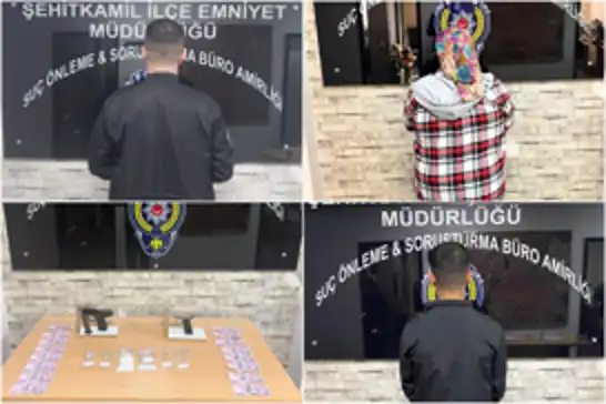 Gaziantep'te araması bulunan 3 kişi yakalandı