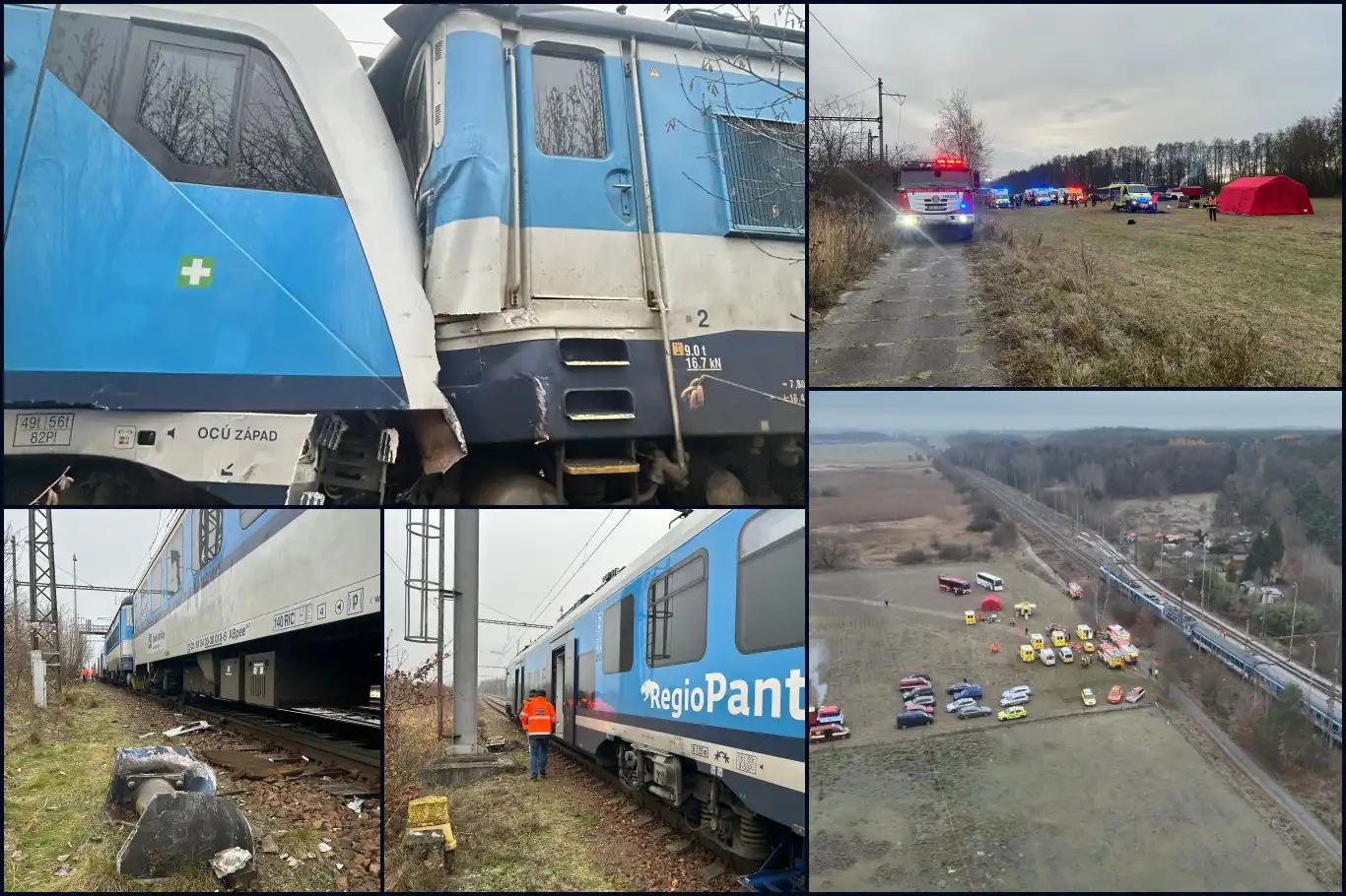 Over 50 injured after two trains collide in Czech Republic