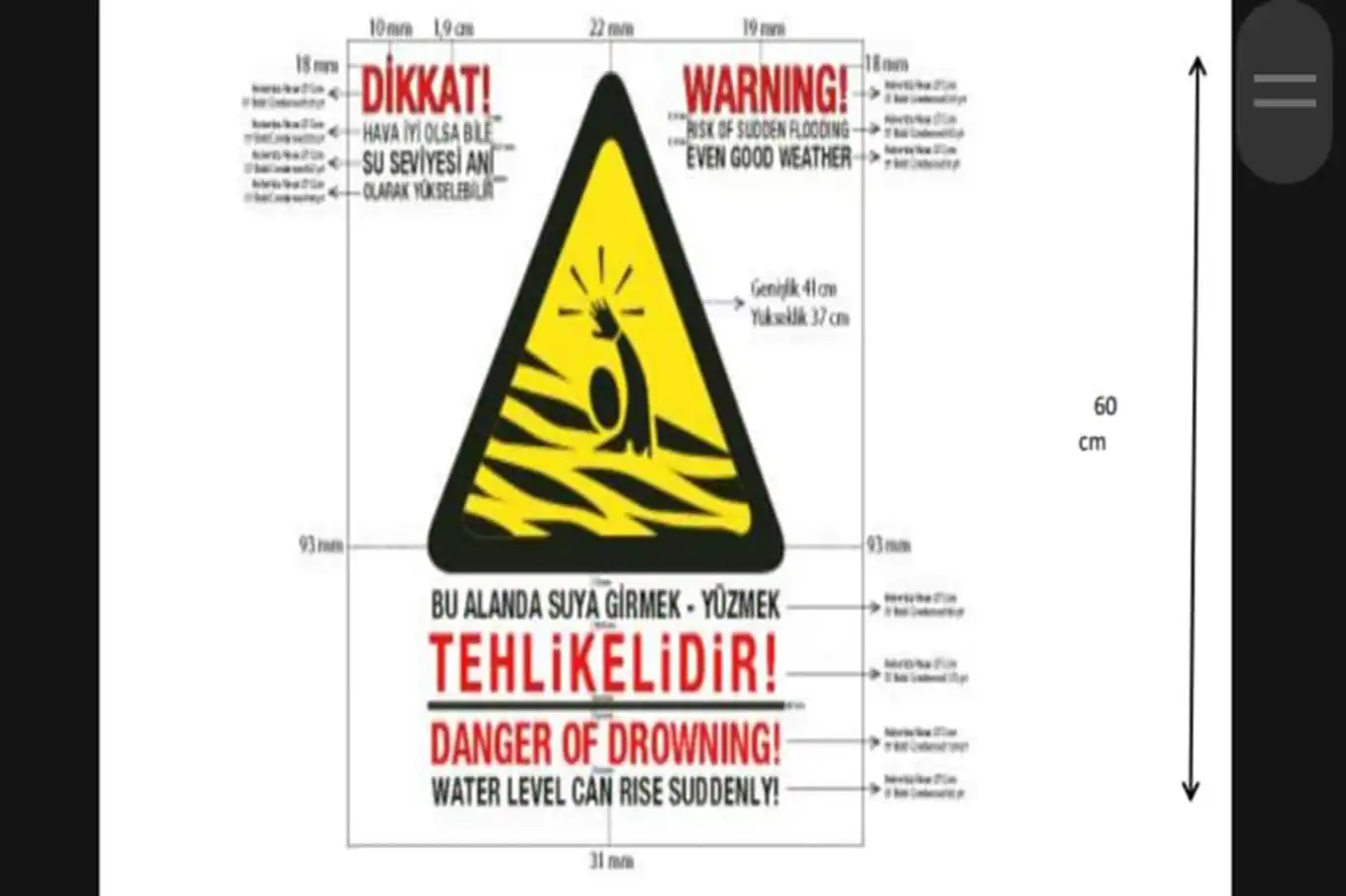 Malatya'da boğulma vakalarına karşı sulama kanallarına uyarı levhaları yerleştirildi