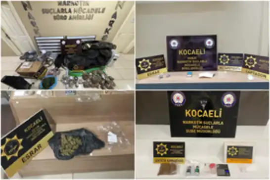 Kocaeli’de uyuşturucu operasyonu: 75 şüpheli yakalandı