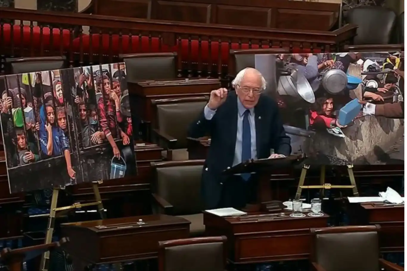 ساندرز: "الولايات المتحدة تفتح الباب أمام الضمّ القسري من خلال دعمها لإسرائيل"