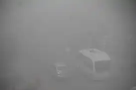 Batman'da yoğun sis: Görüş mesafesi metreleri buldu