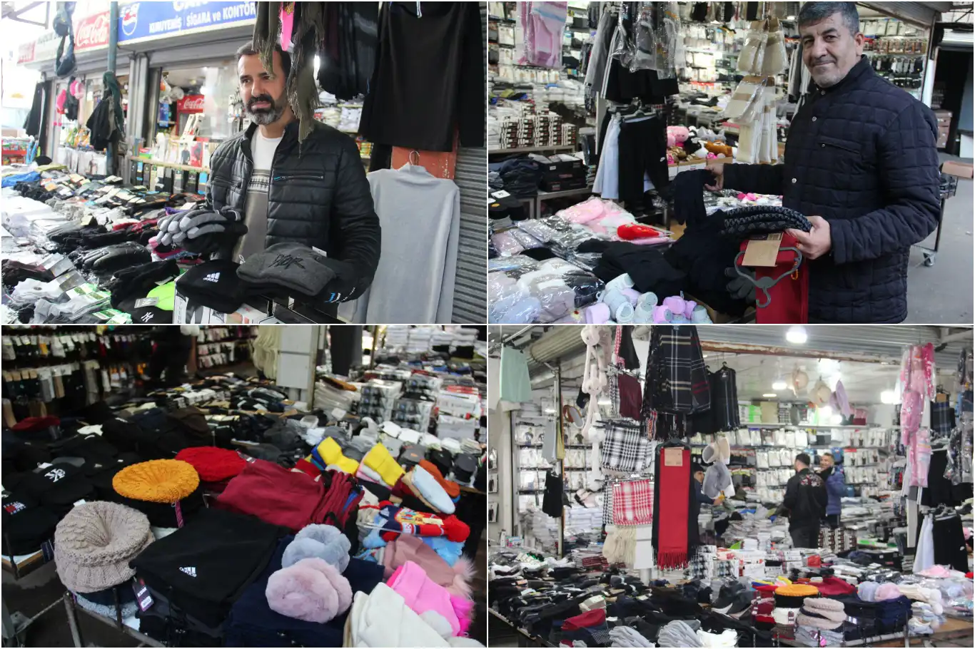 Atkı, eldiven ve bere tezgâhta kaldı: Esnaf havaların soğumasını bekliyor