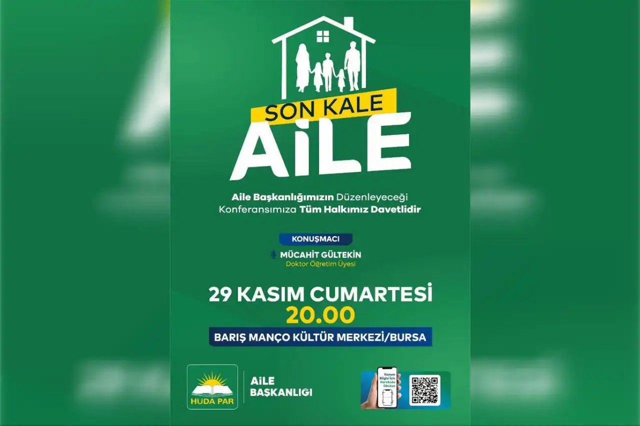 HÜDA PAR Bursa'da Aile Konferansı düzenleyecek
