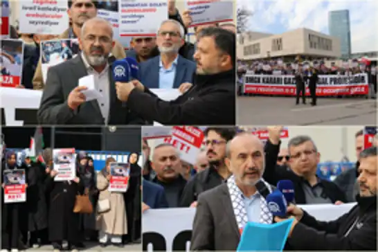 Ankara’da ABD Büyükelçiliği önünde Gazze için protesto: “BMGK’nın Gazze Kararına İtiraz Ediyoruz”