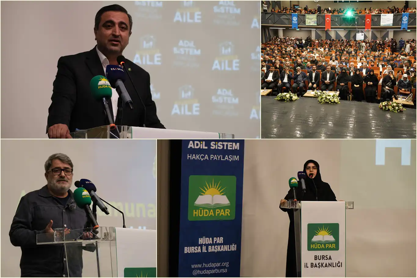 HÜDA PAR Aile Başkanlığı Bursa’da ‘Son Kale: Aile’ konferansı düzenledi: Aileyi korumak için el birliğiyle çalışmalıyız