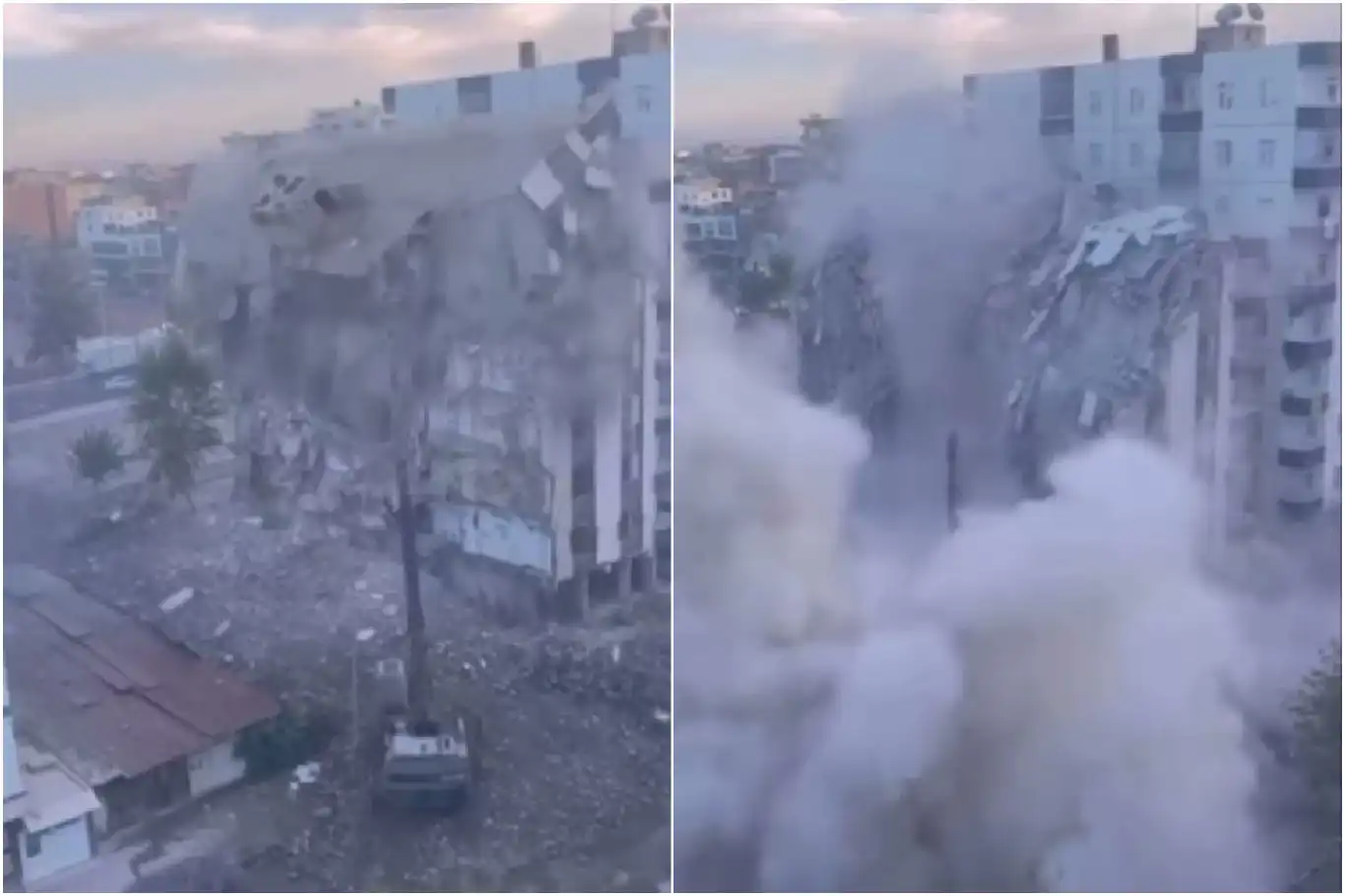 لە دیاربەکر باڵەخانەیەک لە کاتی ڕوخاندن هەڵوەشایەوە