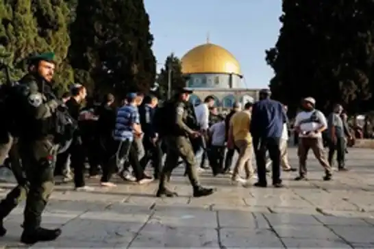 Dozens of settlers storm Al-Aqsa Mosque under israeli police protection