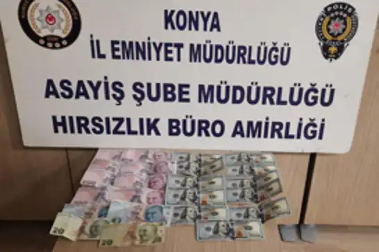 Konya’da hırsızlık şüphelisi 1 saat içinde yakalandı