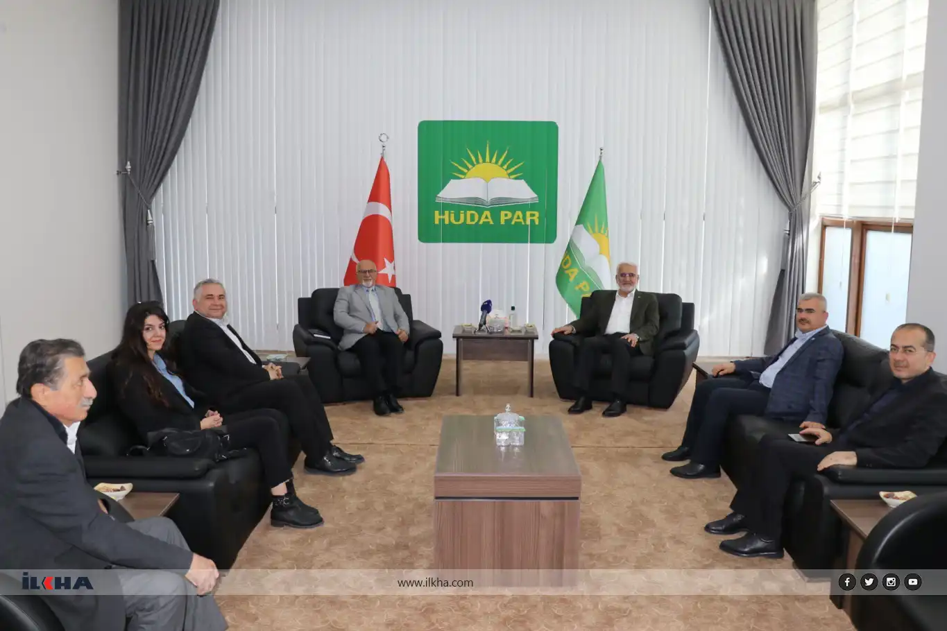 Liberal Party delegation visits HÜDA PAR for political consultations