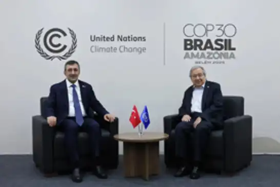 نائب الرئيس التركي يلتقي الأمين العام للأمم المتحدة "غوتيريش" في البرازيل