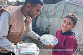 بنیاد یتیمان، بسیج توزیع غذای گرم در غزه را ادامه می‌دهد