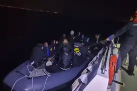 Aydın’da Yunanistan tarafından itilen 31 düzensiz göçmen kurtarıldı