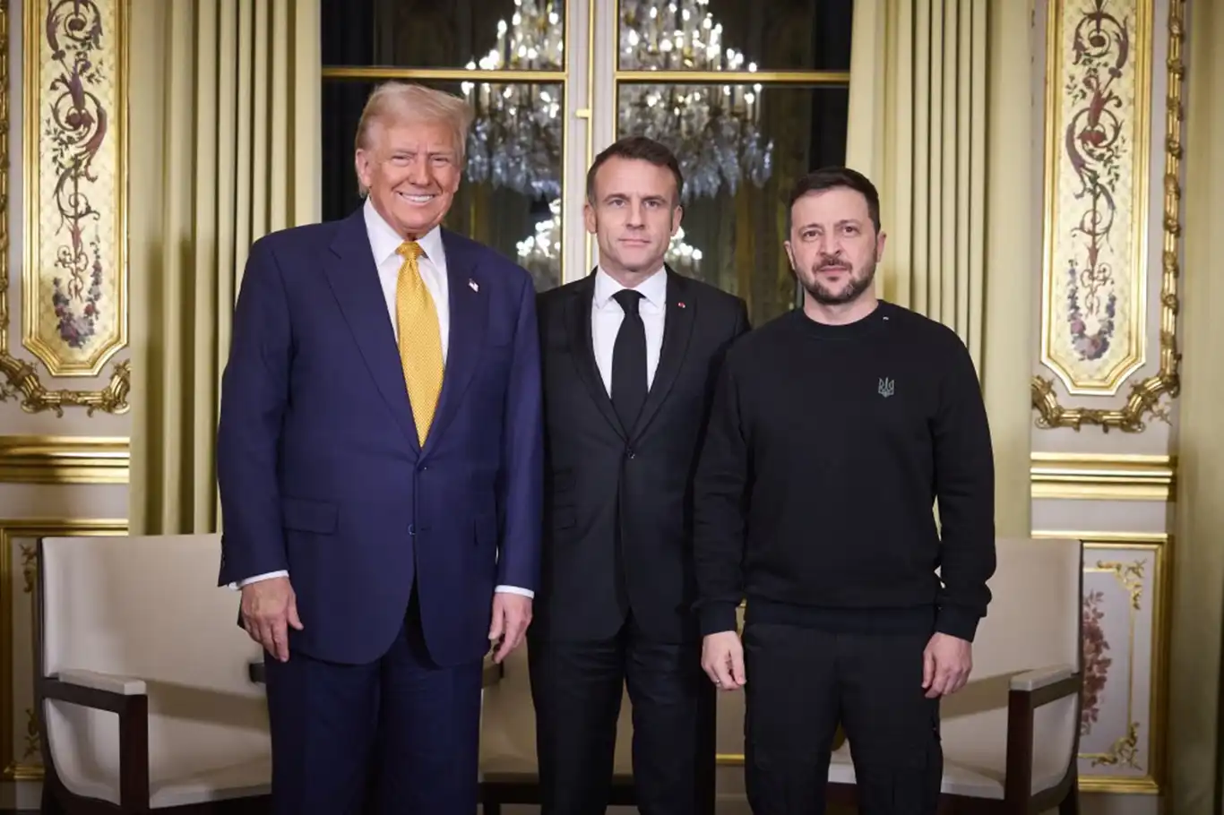 Macron ile Trump, Ukrayna'yı görüştü